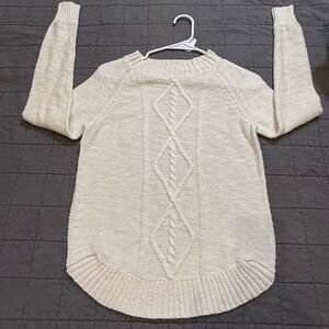 SO Cream Cable Knit Sweater